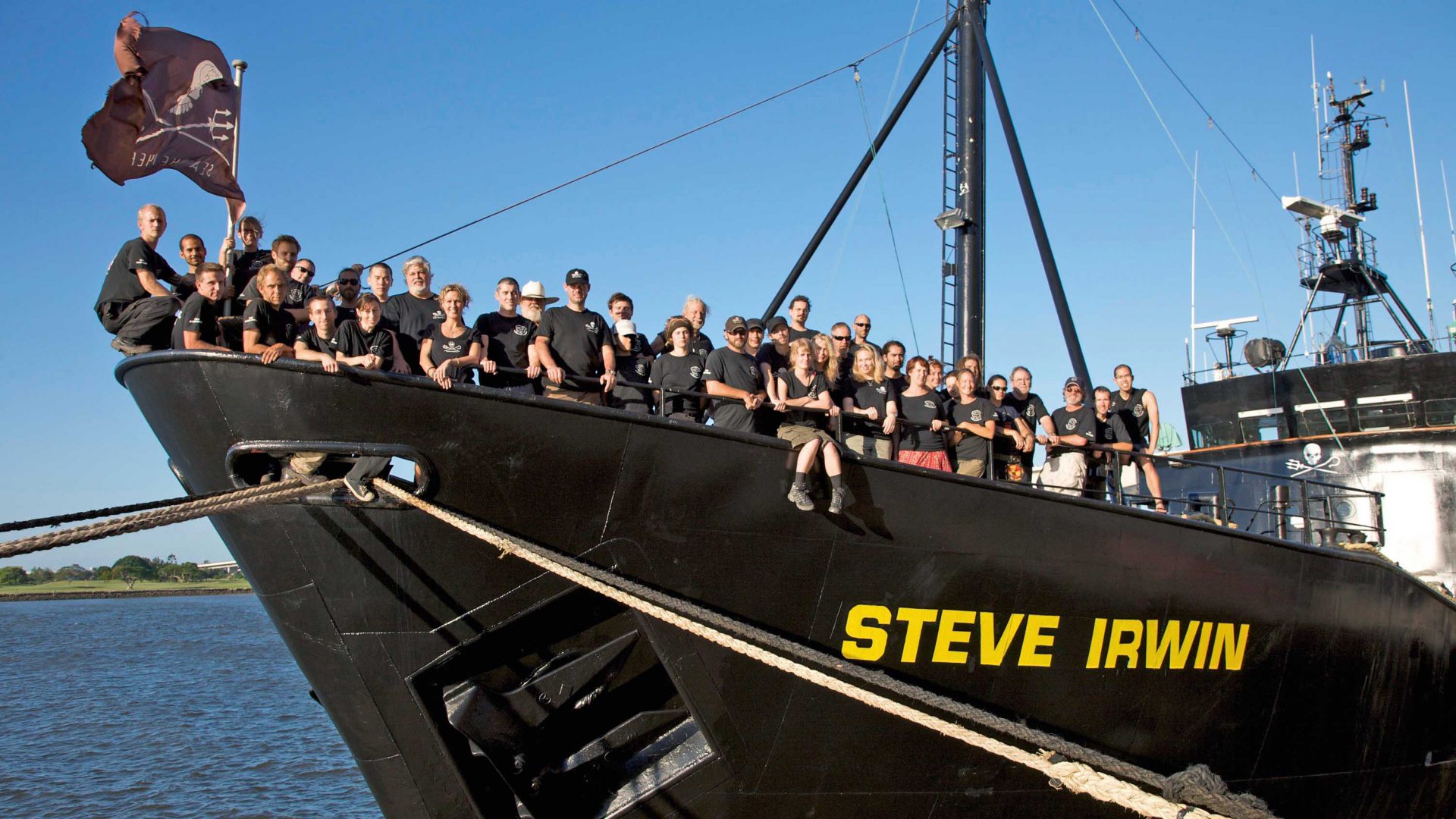 Crew der Steve Irwin: Harte Arbeitsbedingungen an Board. Foto: Sea Shepherd