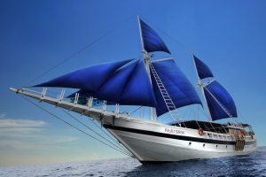 Das Segelschiff "Palau Siren" ist wieder zurück.