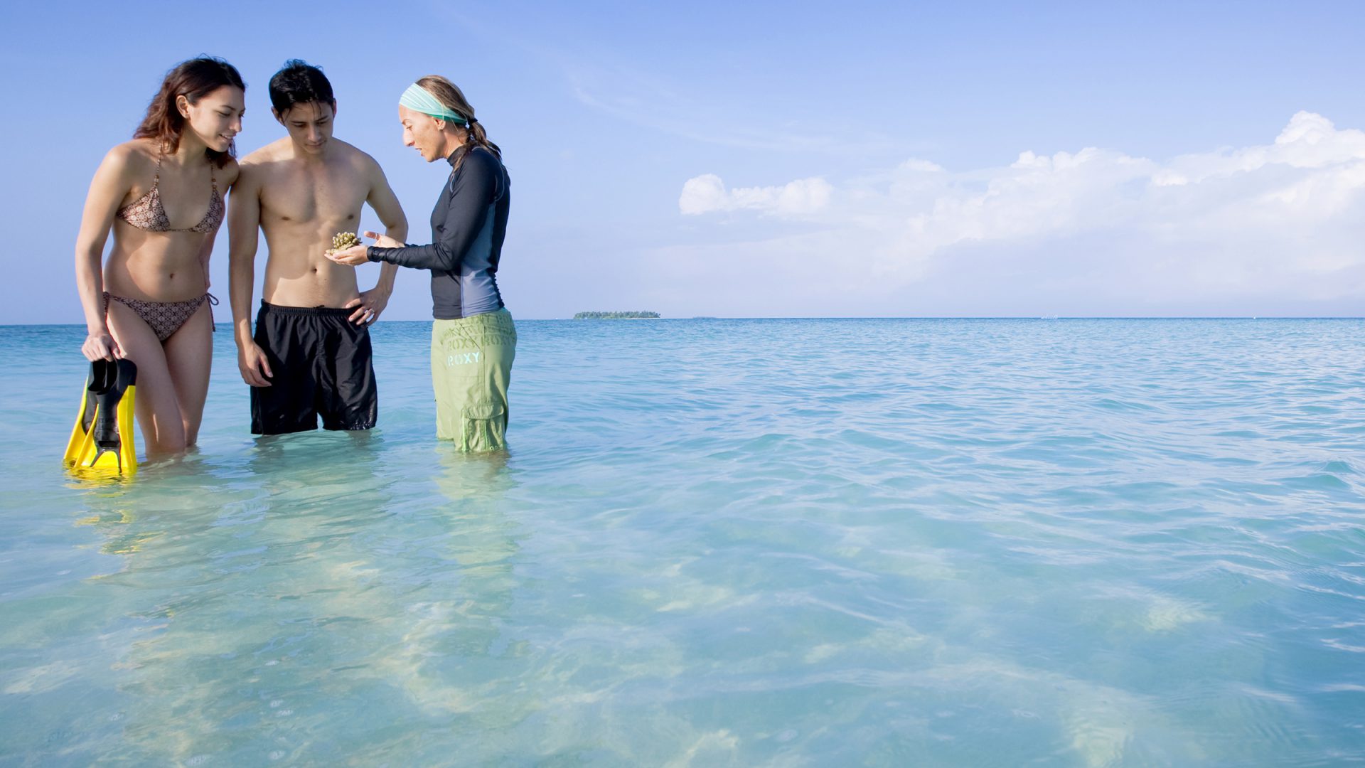 Bildungsurlaub auf den Malediven: Von der Meeresbiologin Skills um Umgang mit dem Meer lernen.