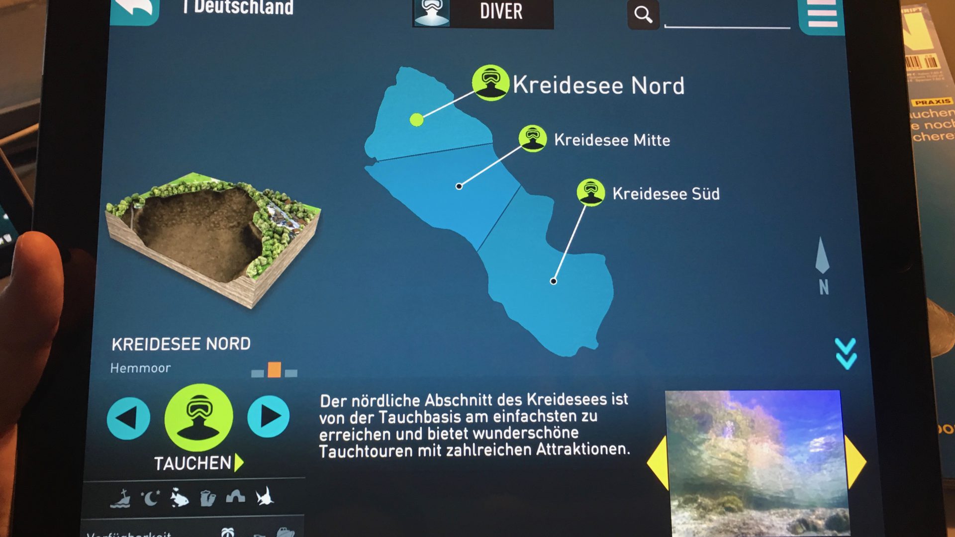 Auf dem großen Tablet ausprobiert: Die Kreidesee-Edition von Ocean Maps ist richtig klasse geworden.
