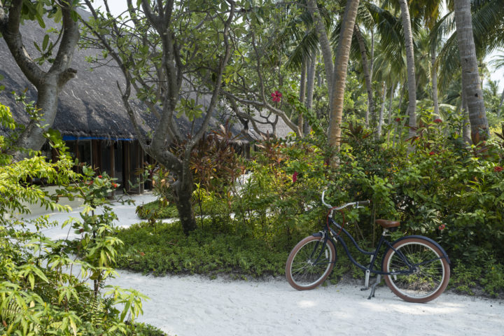 Fahrrad auf Meeru Island, Malediven