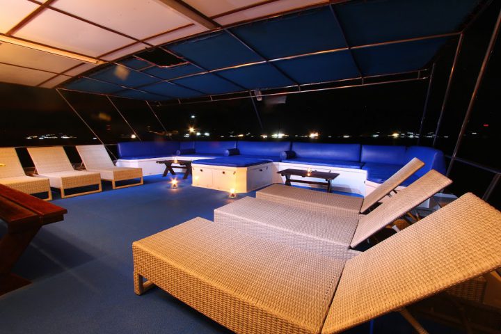 Blick auf das Sonnendeck. Foto: Aggessor Fleet