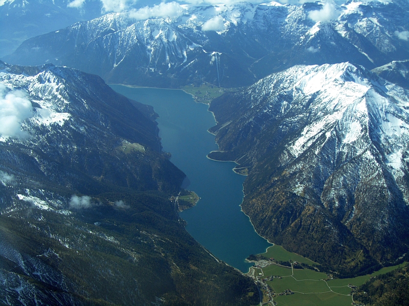 Der Achensee in Blickrichtung Süden.