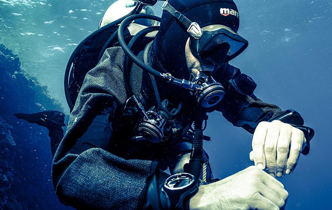 Die Mares-XR-Trockentauchanzüge können beim Event getestet werden. Foto: Mares