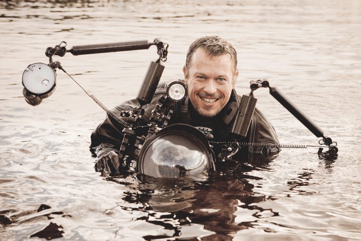 Der preisgekrönte Profi-UW-Fotograf Christian Skauge begleitet die Reise. Foto: Trine Rasch-Olsen/Natur&Foto