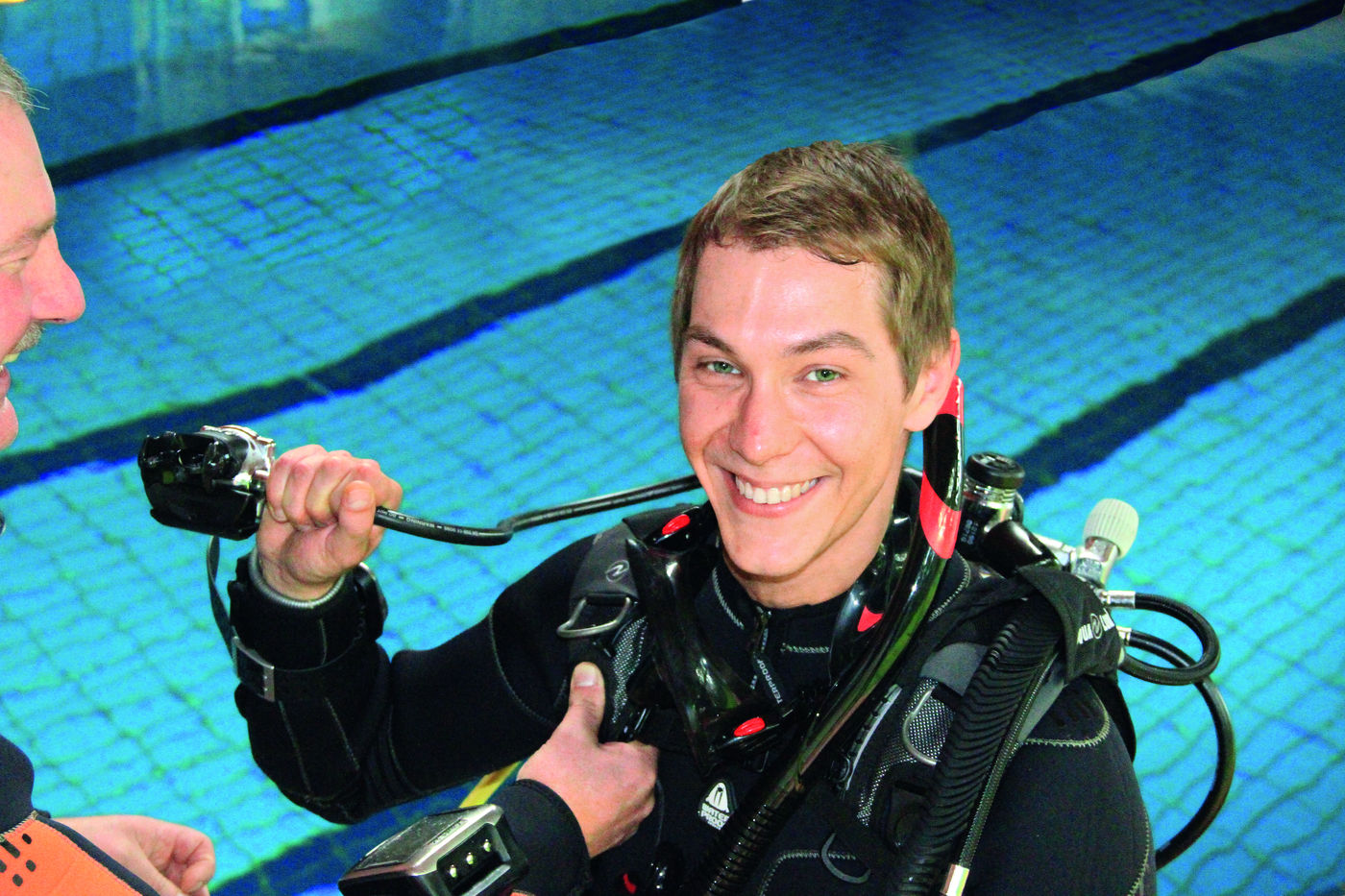 Tauchlehrer werden: Eric Stebner hat seine Prüfung zum SSI- Instructor erfolg- reich bestanden.