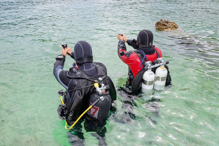 Kurs peilen: Für den Start der Suche mit dem Kompass den Start- und Umkehrkurs nehmen. Foto: W. Pölzer