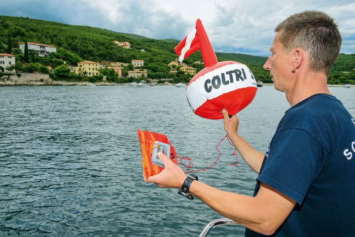 3. Startpunkt mit Boje festlegen.