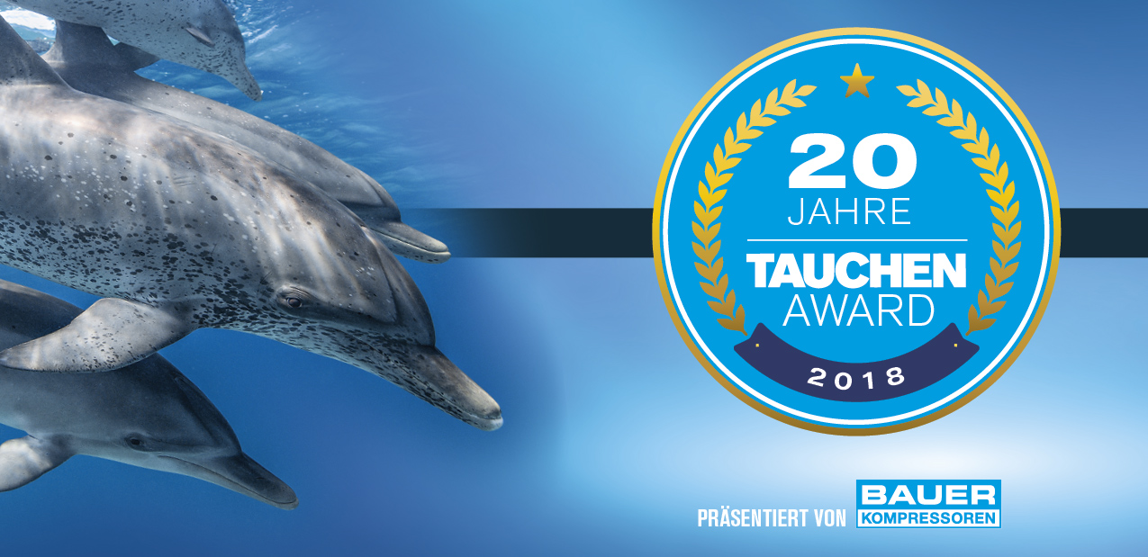 TAUCHEN Award 2018: Jetzt teilnehmen und wertvolle Preise gewinnen!