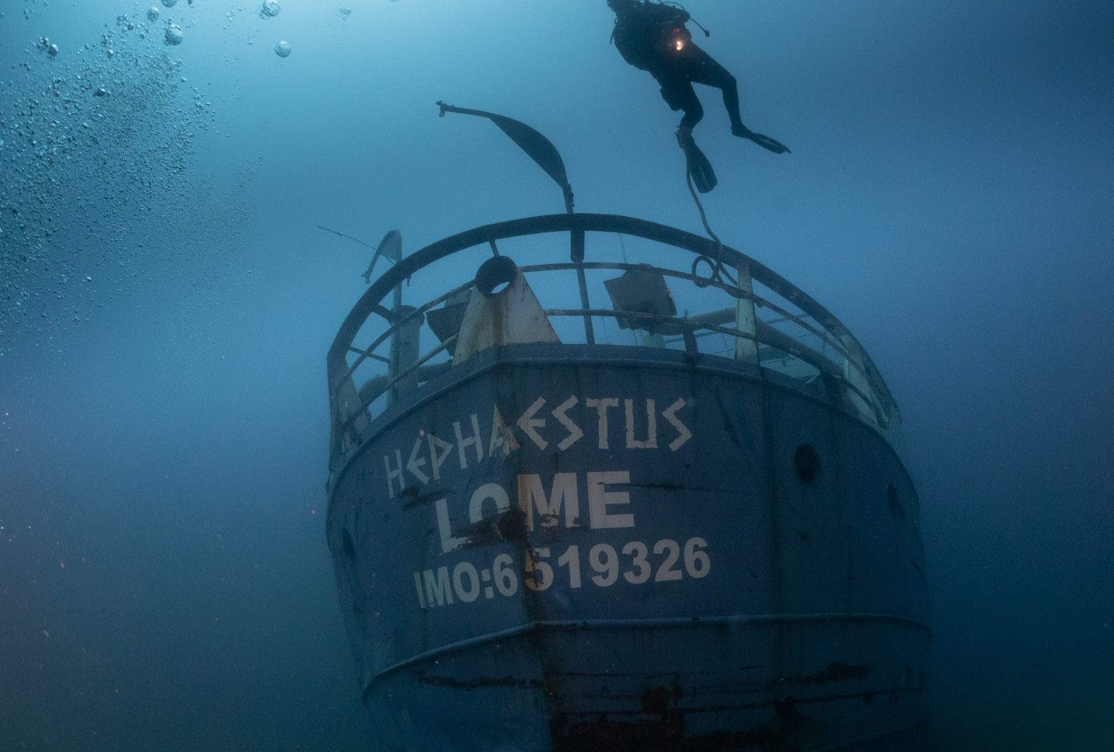 MV Hephaestus Wrack vor Malta