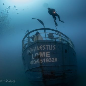 MV Hephaestus Wrack vor Malta