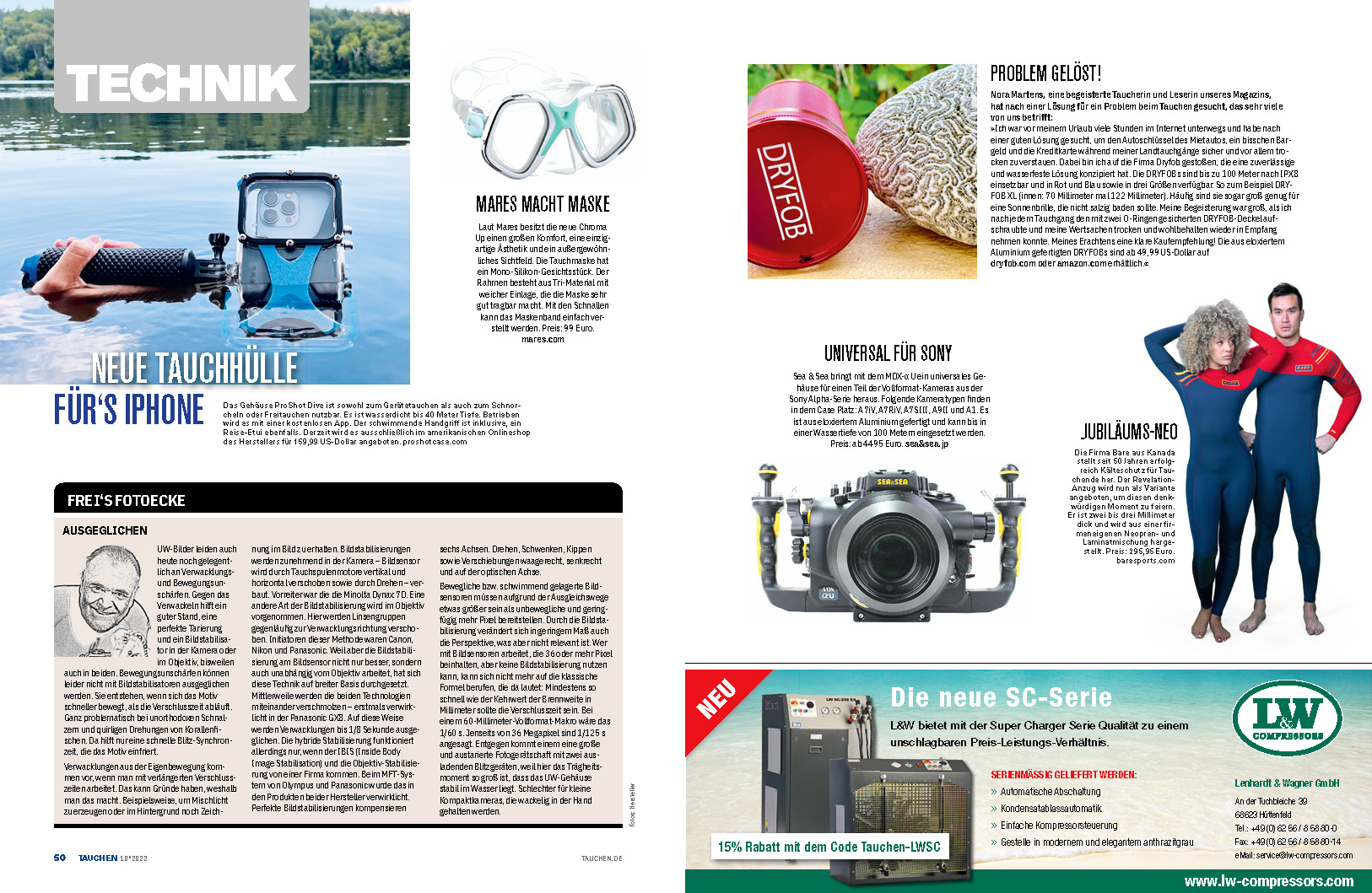 Technik News im September Tauchen