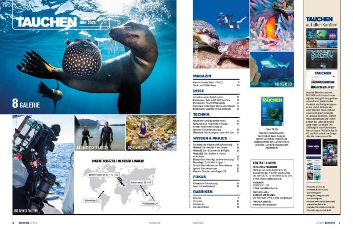 Tauchen Magazin Juni-Ausgabe 2026